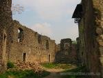 Castle yard in Nevytske, Ukraine