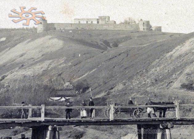 1875. Вид на Серет з Семенова. На дальньому плані - Підгорянський монастир.