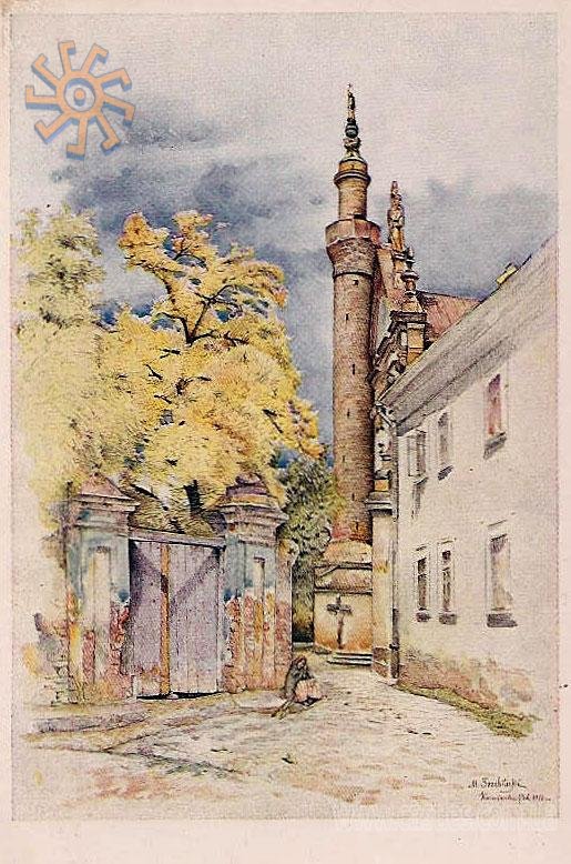 Художник Тшебінський. 1920-ті роки. Катедра в профіль. Художник Тшебінський. 1920-ті роки. Катедра в профіль.