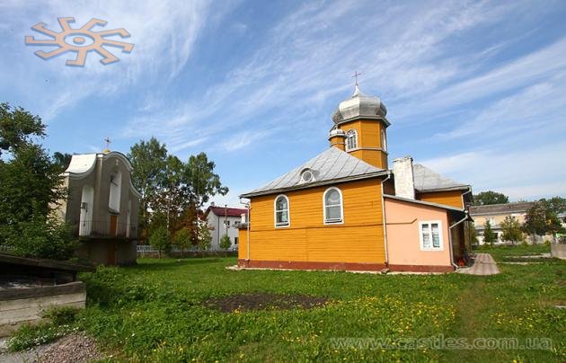 Wooden church in the town of Radekhiv (Western Ukraine). Ed Stelmach, the premier of the Canadian province of Alberta, is descended from immigrants from Radekhiv