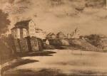 Замок в Тарнополі. Рисунок Наполеона Орди