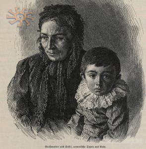 Вірменська бабуся з онуком з Кутів.