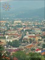 View of Khust from castle hill