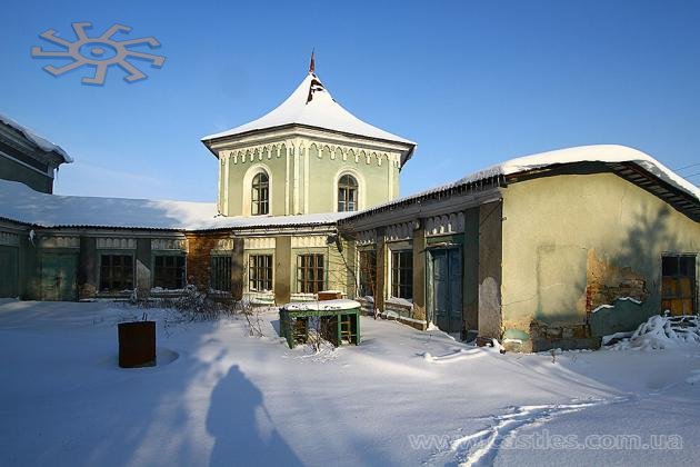 Kolyndiany. Колындяны. Колиндяни. Бічне крило палацу-замку.