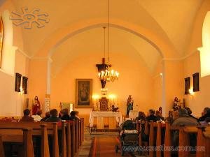 Інтер'єр костелу в Боянах.