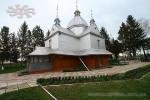 A wooden st. Michael church in the village of Borschiv in Ivano0Frankivsk region