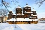 St. George's Church in Drohobych, dating from ca. 1500, consists of three parts