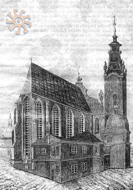Lviv's Cathedral by Aloizy Tomaszewski. 1835