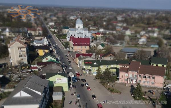 Центр Заболотова з неба. Квітень-2021