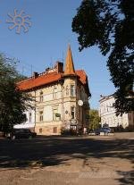 Nice corner of the streets in Drogobych