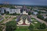 Contemporary church in Khodoriv, Ukraine