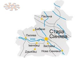 Карта Старосинявського району
