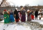 The ancient pagan ritual of Malanka in Ukraine (Buzovytsia in Chernivtsi region)